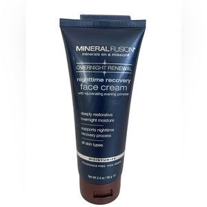 Mineral Fusion Overnight Renewal Nighttime Recovery Face Cream Vegan Sealed